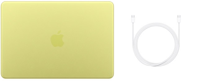 MacBook Neo 13 дюймів, зарядний кабель USB‑C та адаптер живлення USB‑C потужністю 20 Вт