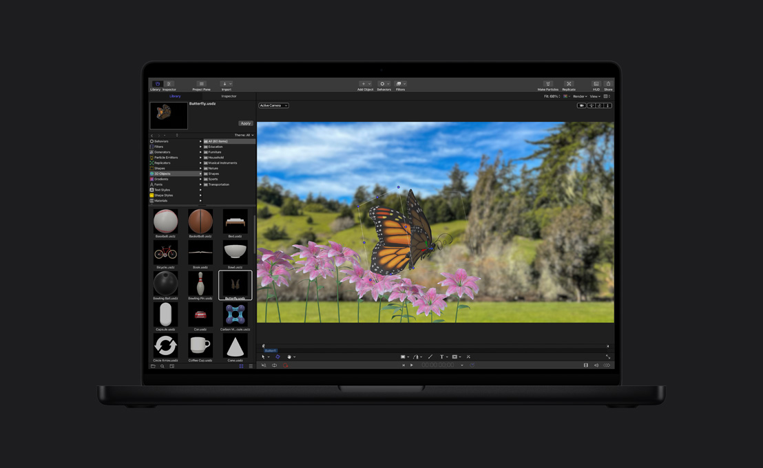 MacBook Pro รุ่น 16 นิ้ว, ผีเสื้อจักรพรรดิในแถบชนบท