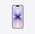 iPhone&nbsp;17, eksterior depan, warna lavender, Dynamic&nbsp;Island di tengah atas